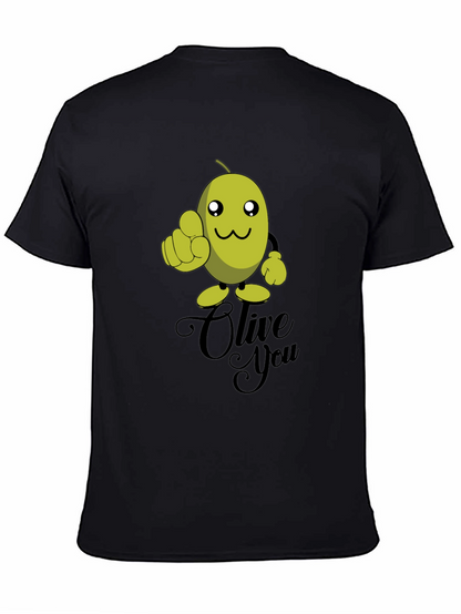 Olive You Funny Graphic T-Shirt