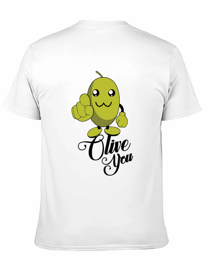 Olive You Funny Graphic T-Shirt