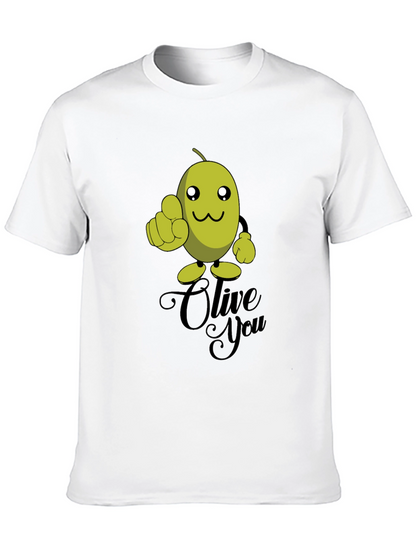 Olive You Funny Graphic T-Shirt