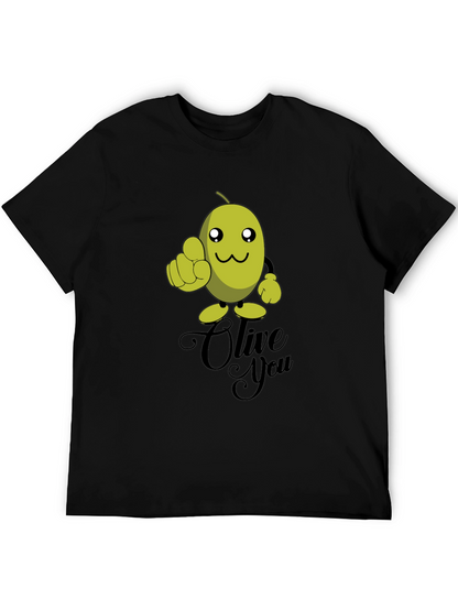 Olive You Funny Graphic T-Shirt