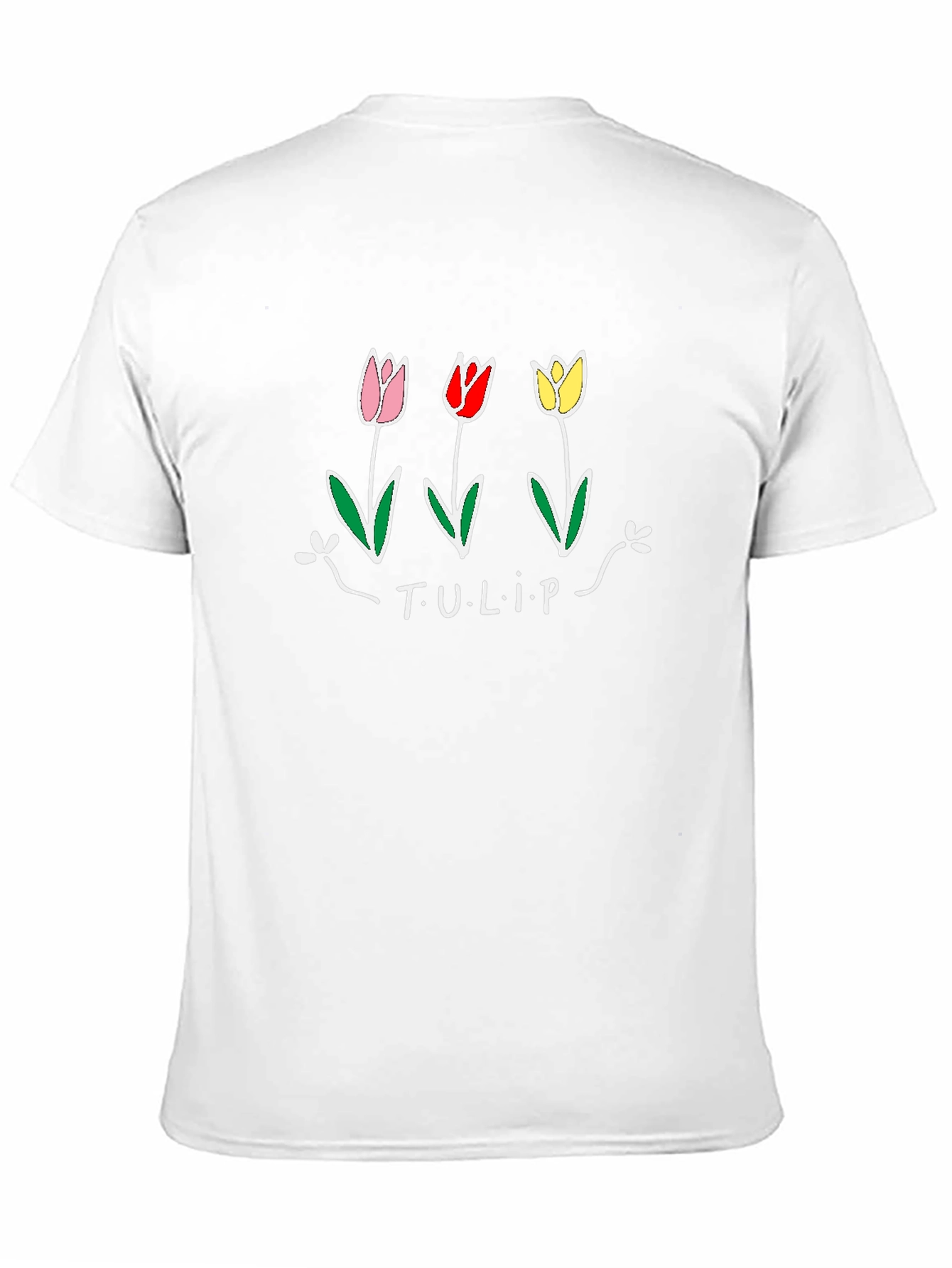 Tulip Graphic T-Shirt - Black Unisex Tee