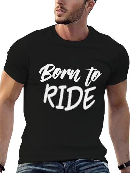 Born to Ride Black Graphic Tee