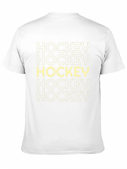Hockey Graphic Tee - Sporty Black Cotton T-Shirt