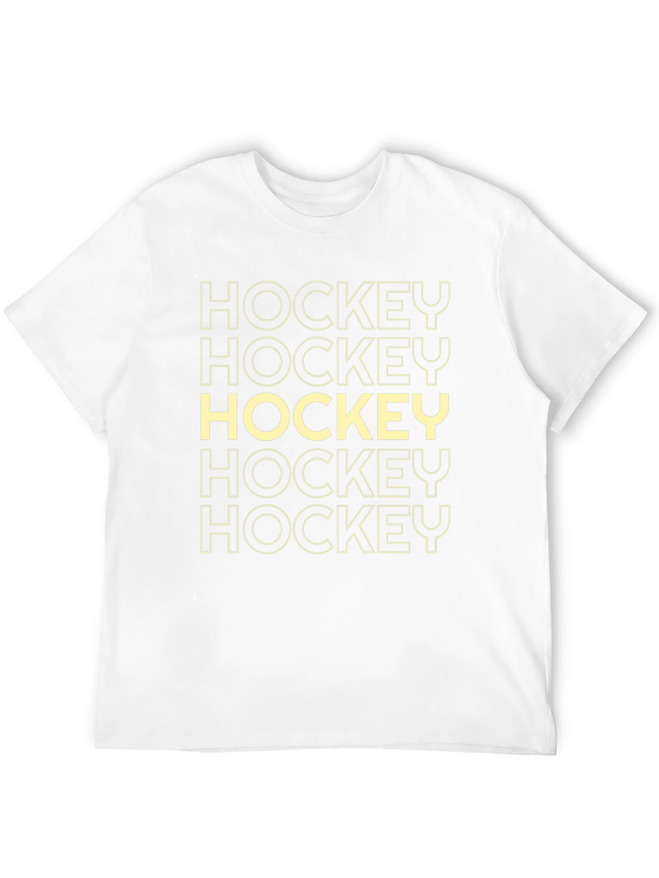 Hockey Graphic Tee - Sporty Black Cotton T-Shirt