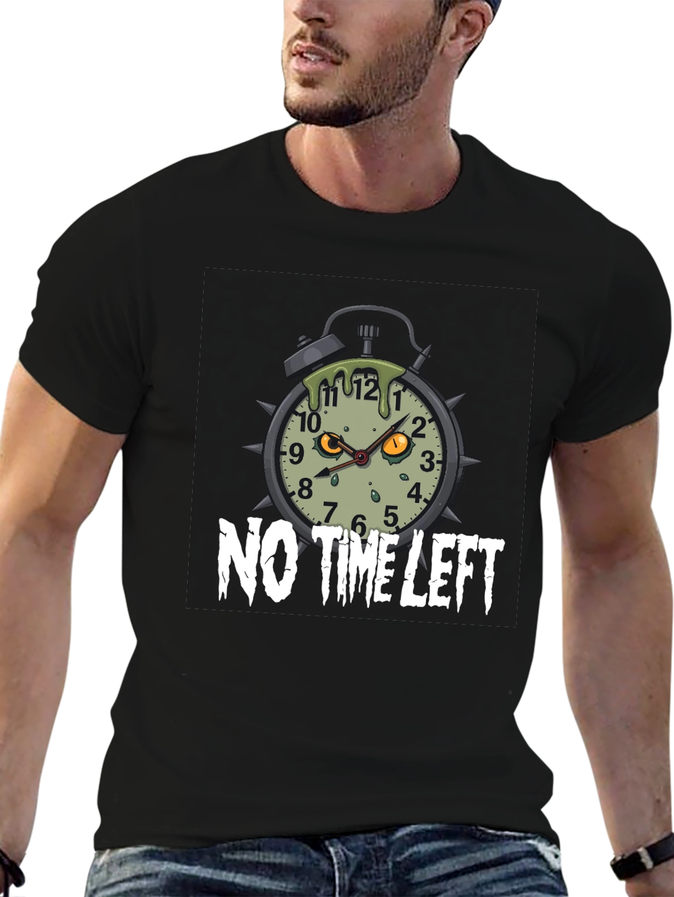 Zombie Alarm Clock T-Shirt - No Time Left
