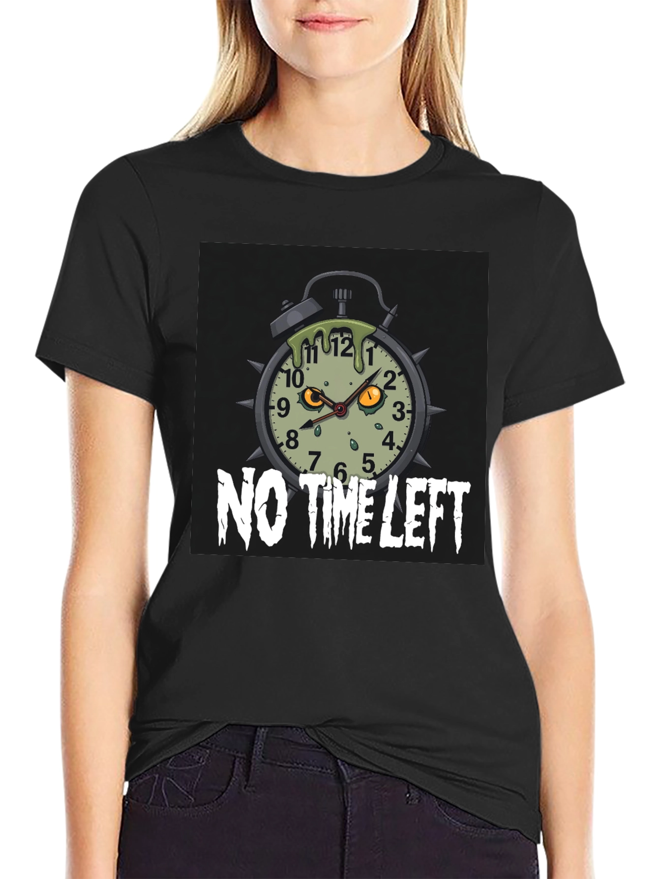 Zombie Alarm Clock T-Shirt - No Time Left