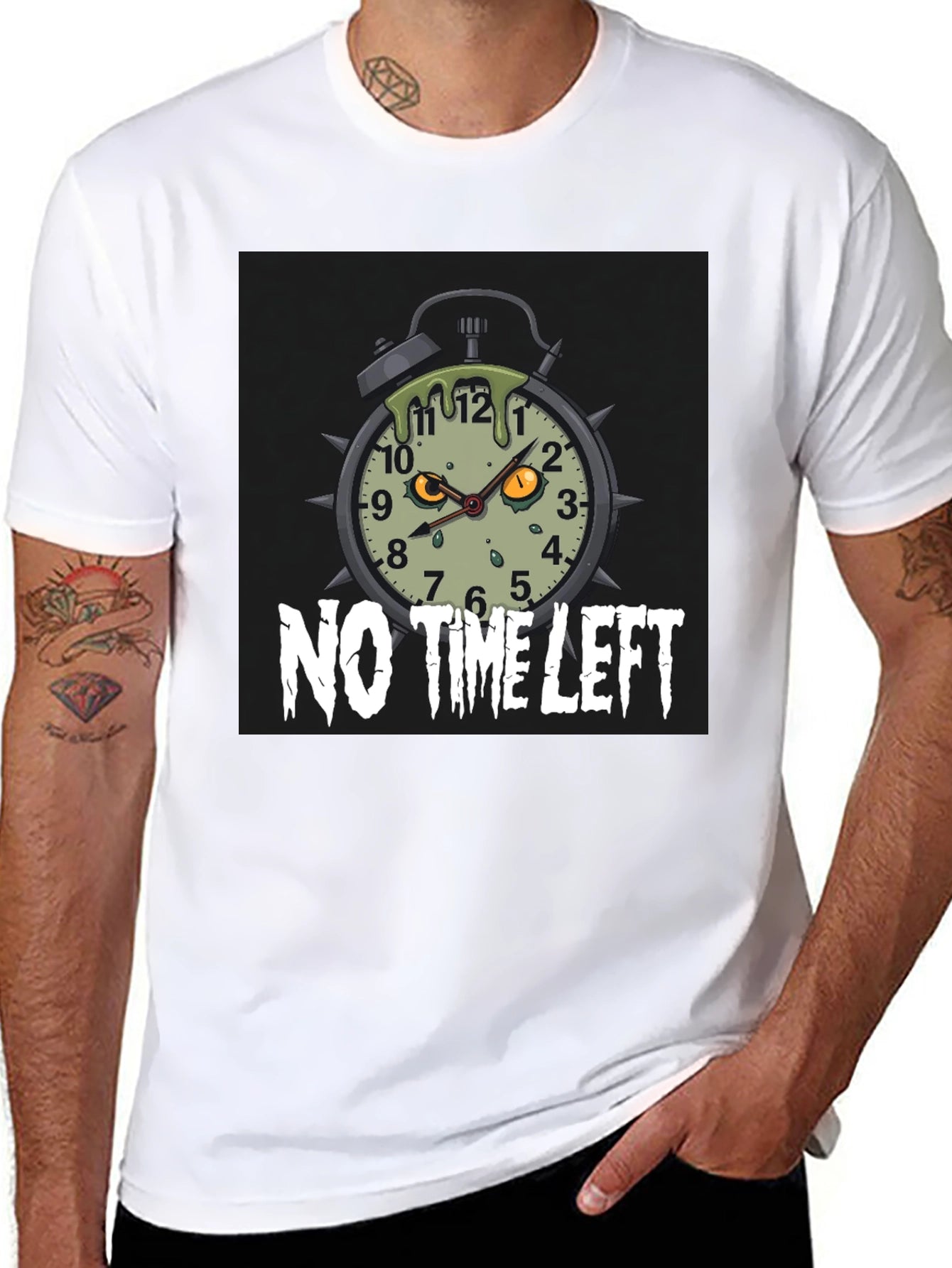 Zombie Alarm Clock T-Shirt - No Time Left