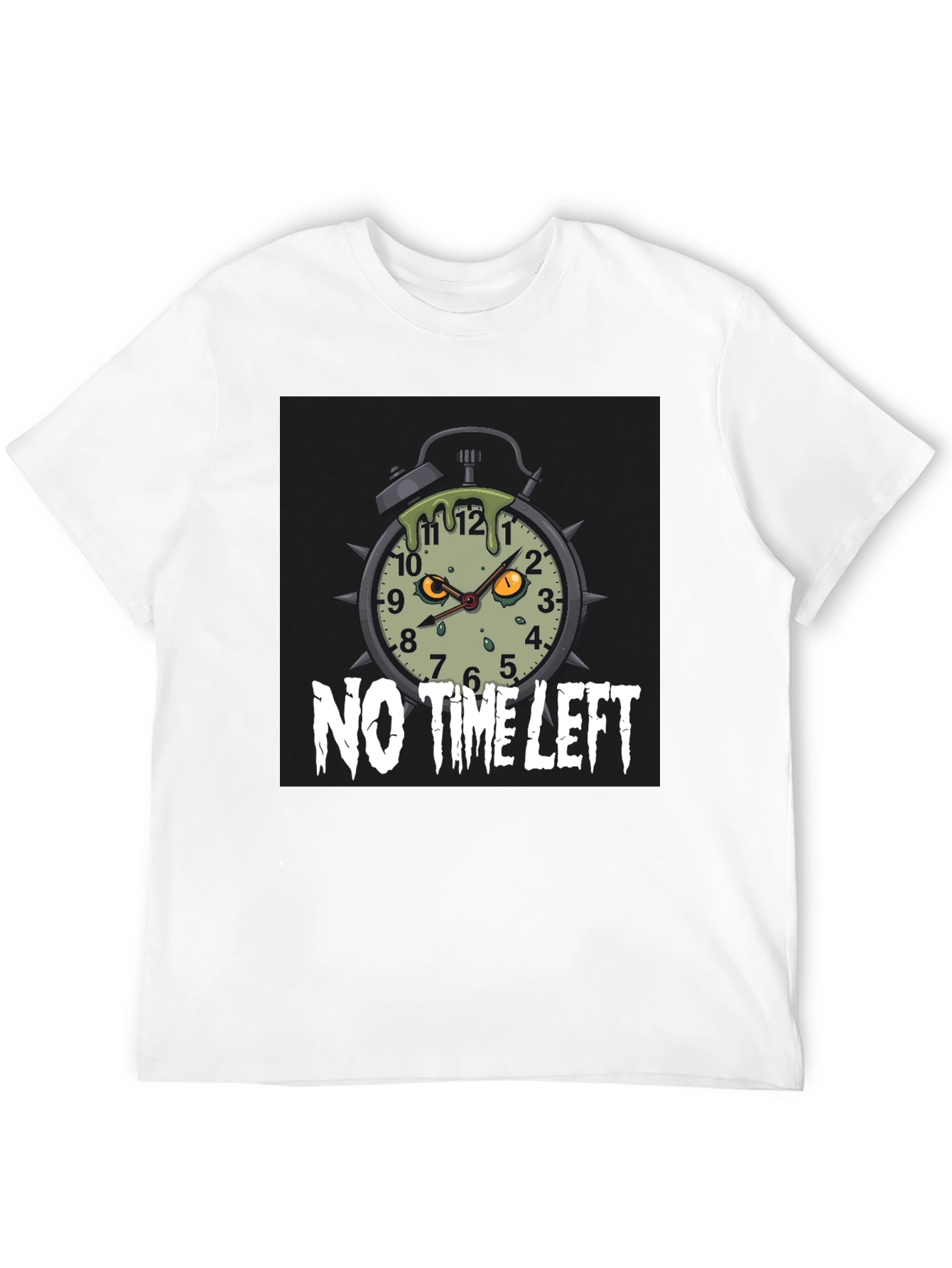 Zombie Alarm Clock T-Shirt - No Time Left