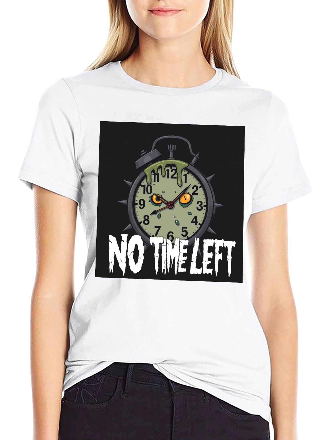 Zombie Alarm Clock T-Shirt - No Time Left