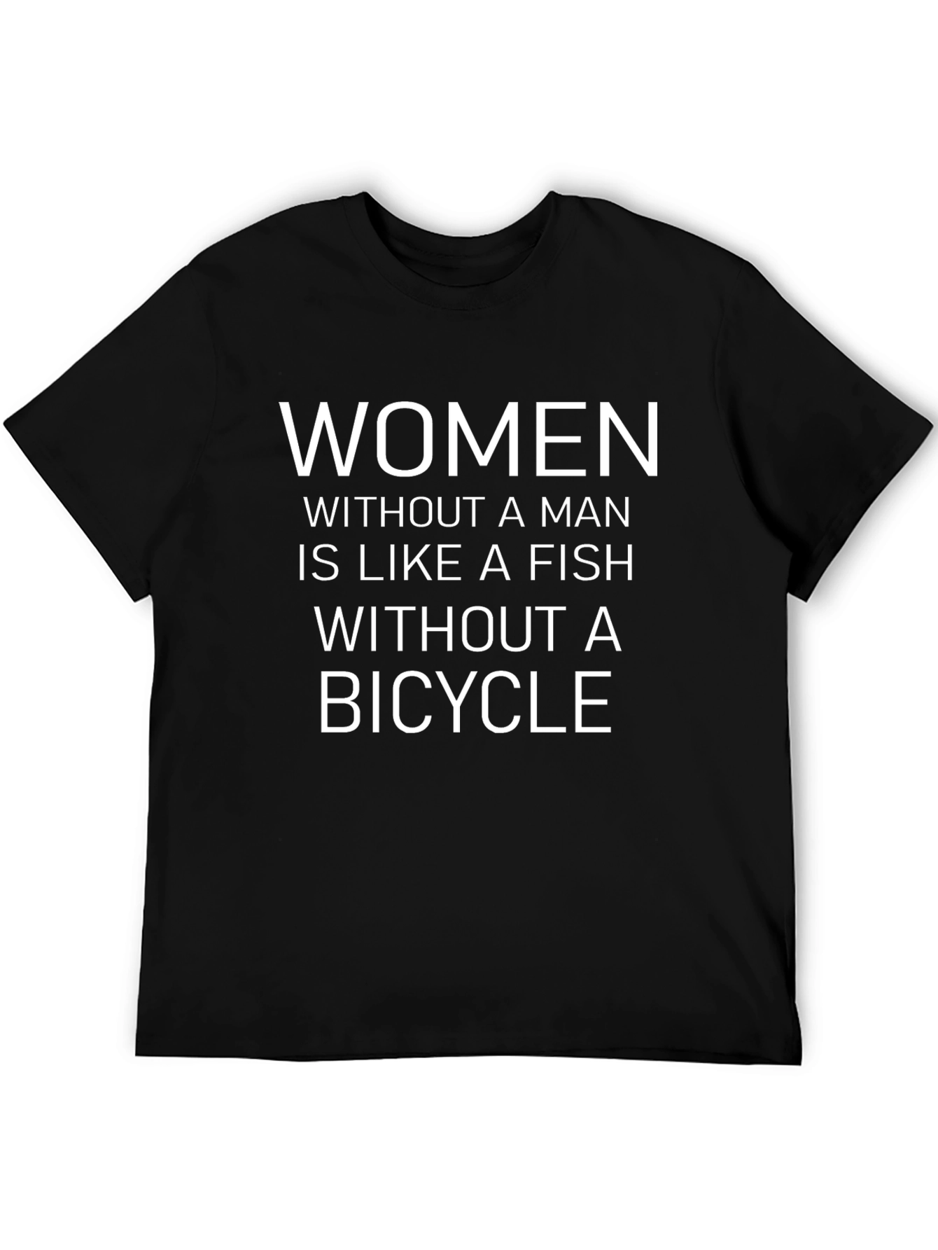 Humorous Women & Bicycle T-Shirt