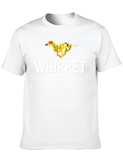 Whippet Mama Graphic T-Shirt - Dog Lover Tee
