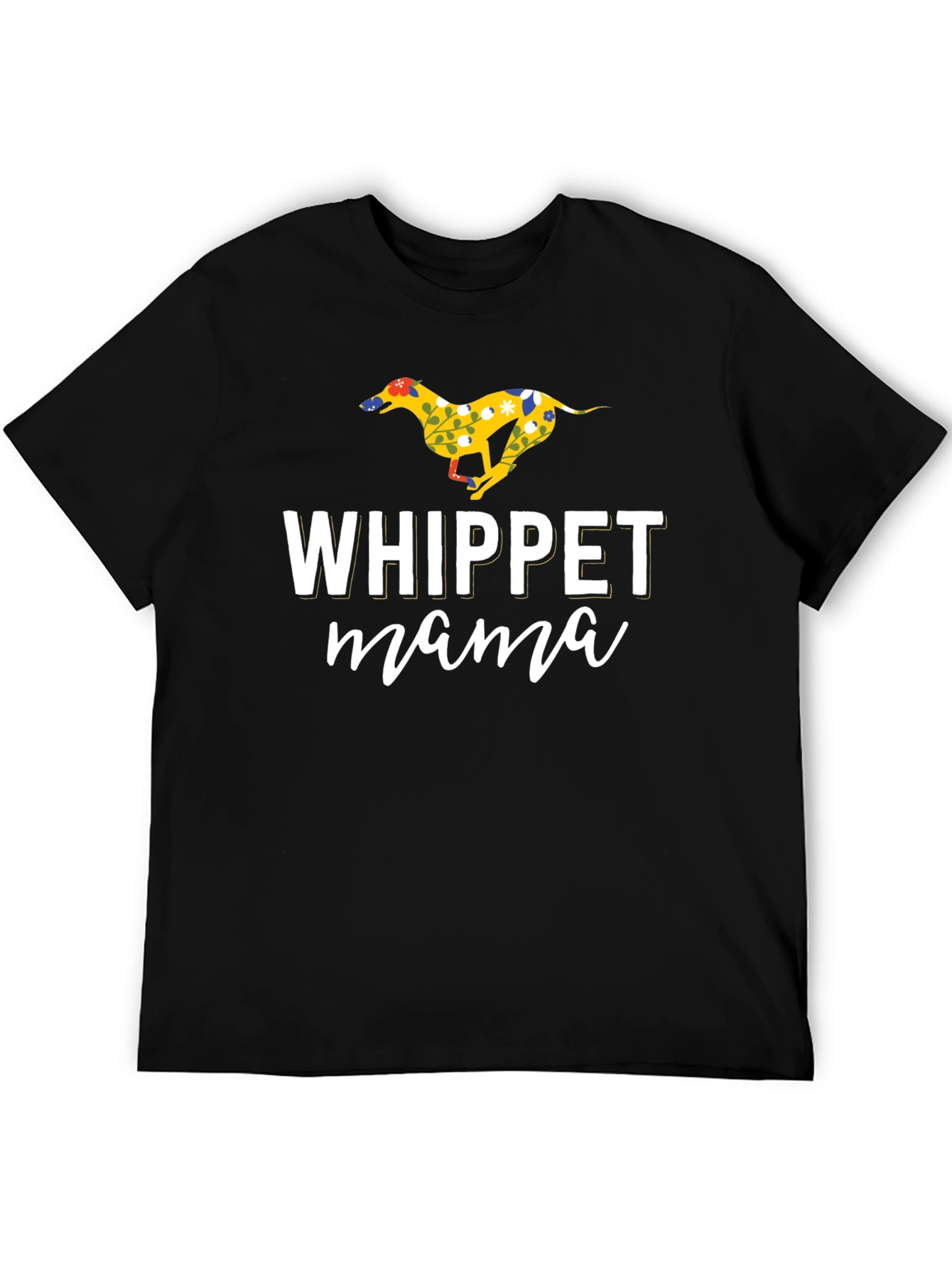 Whippet Mama Graphic T-Shirt - Dog Lover Tee