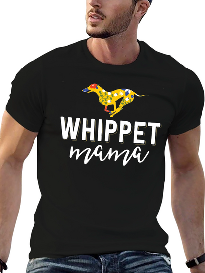 Whippet Mama Graphic T-Shirt - Dog Lover Tee