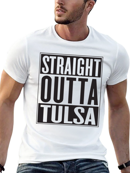 Straight Outta Tulsa Black T-Shirt