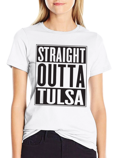 Straight Outta Tulsa Black T-Shirt