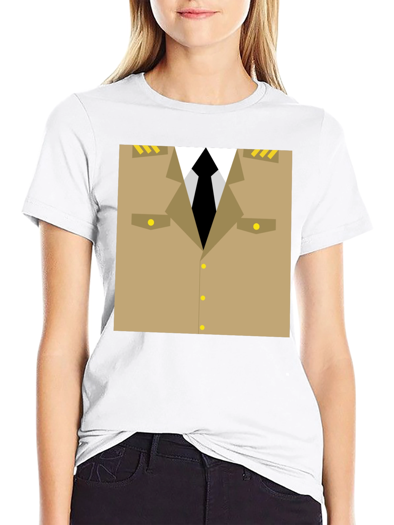 Novelty Military Uniform T-Shirt - Costume Cosplay