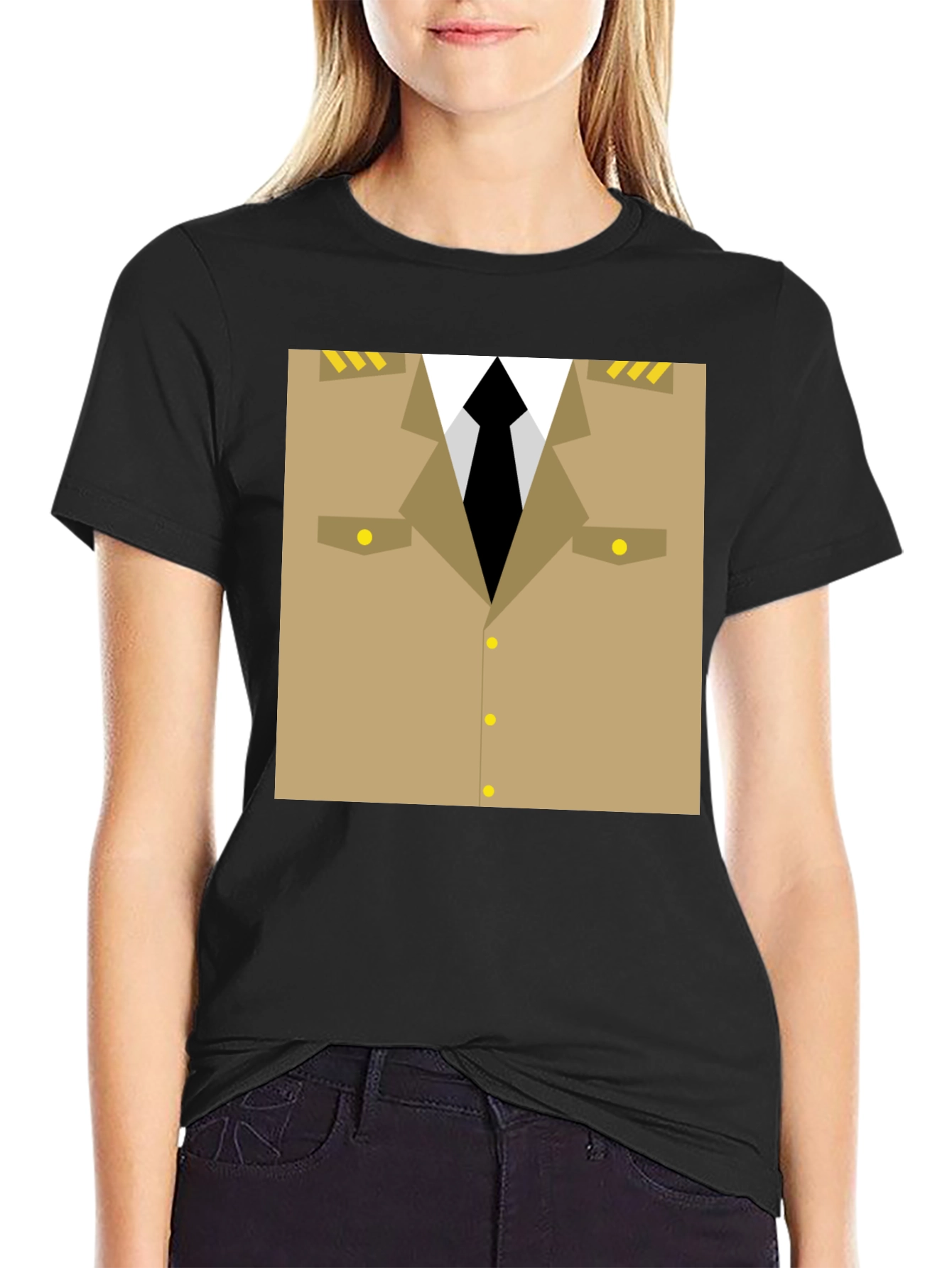Novelty Military Uniform T-Shirt - Costume Cosplay
