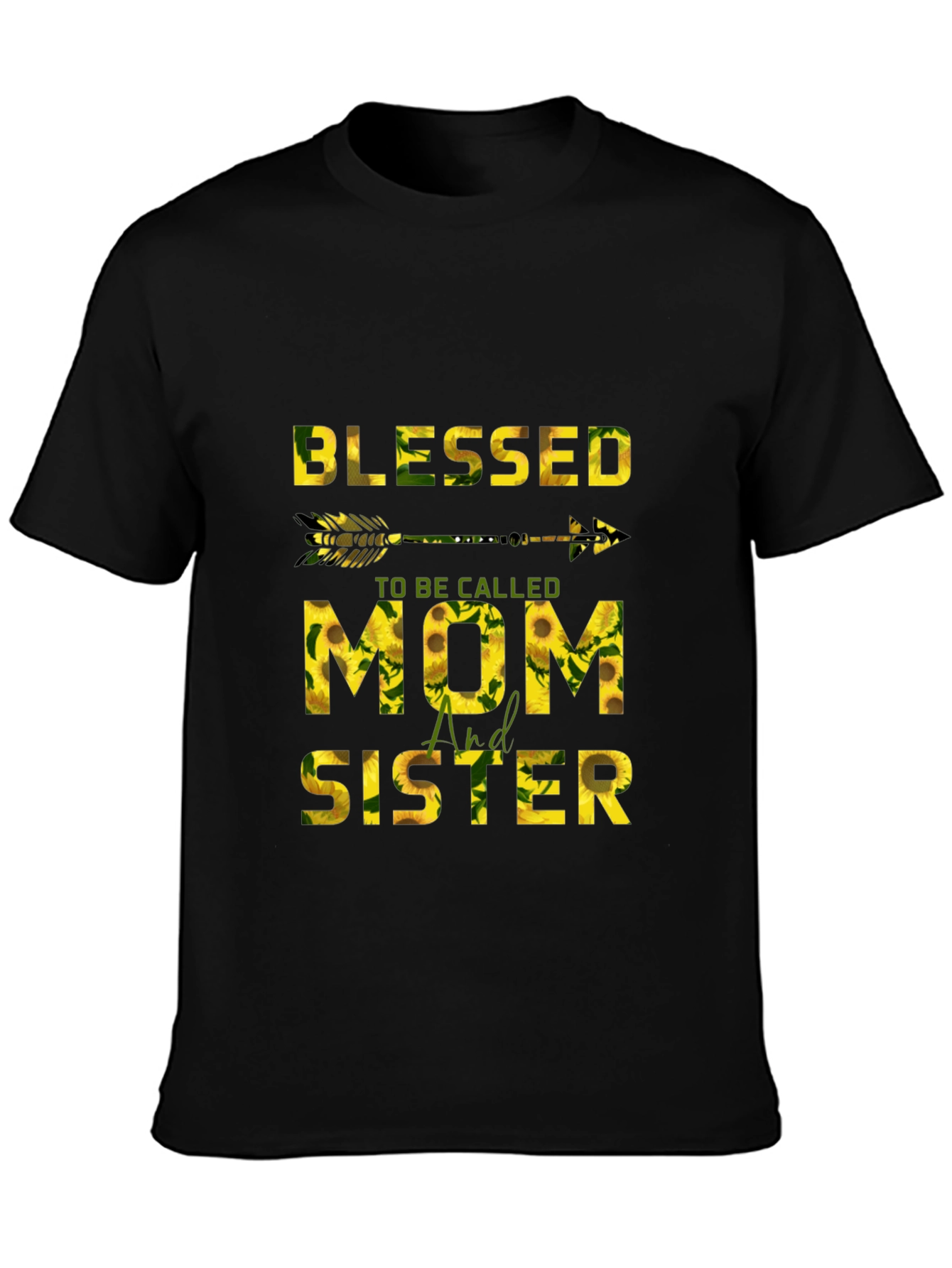 Blessed Mom & Sister Sunflower Graphic Tee