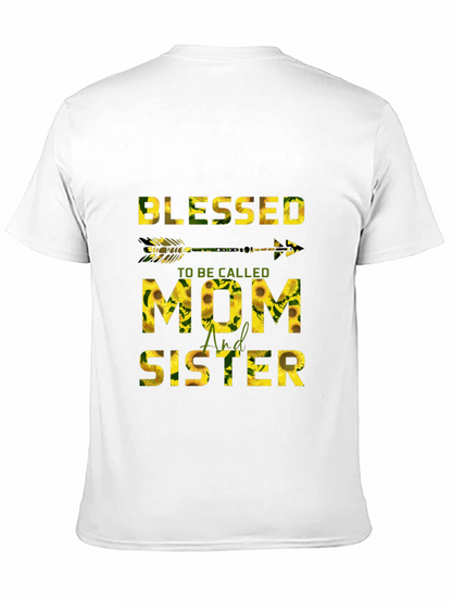 Blessed Mom & Sister Sunflower Graphic Tee