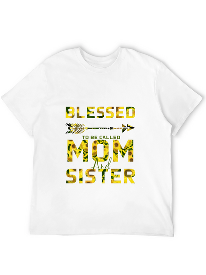 Blessed Mom & Sister Sunflower Graphic Tee
