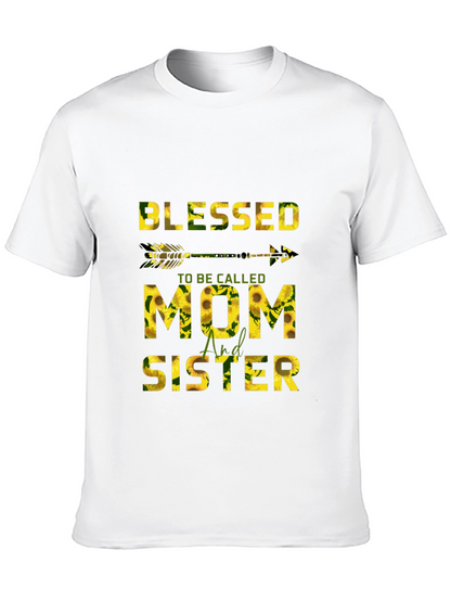 Blessed Mom & Sister Sunflower Graphic Tee