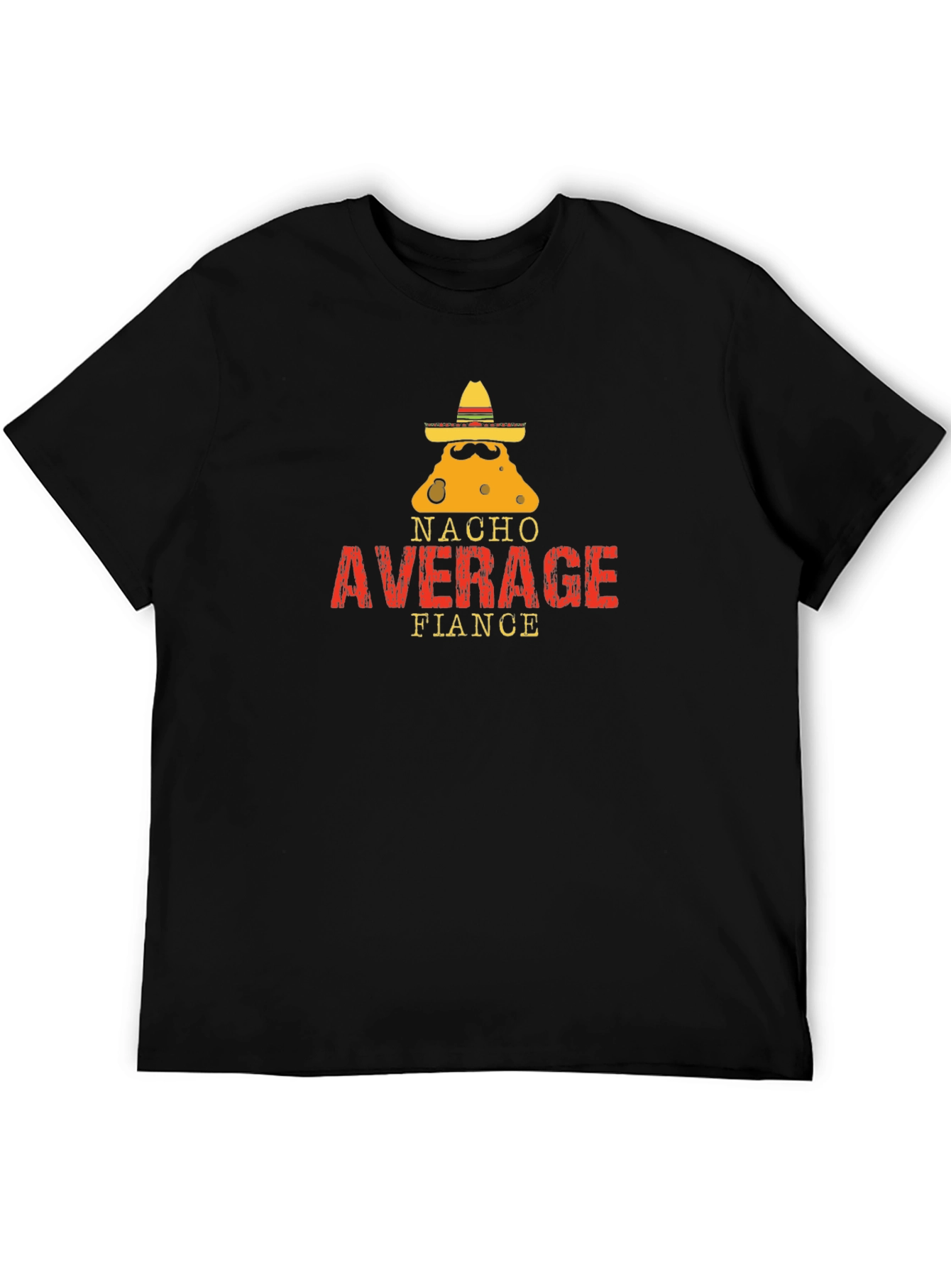 Nacho Average Fiance Graphic Tee - Black