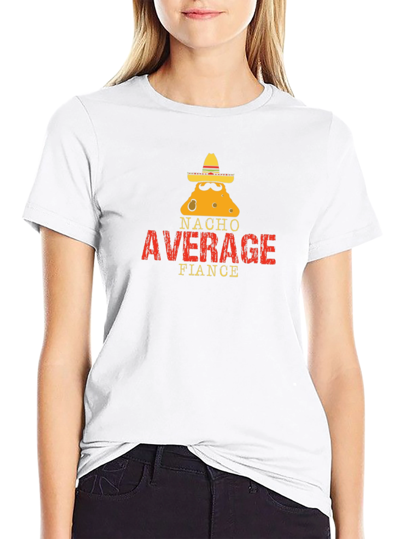 Nacho Average Fiance Graphic Tee - Black