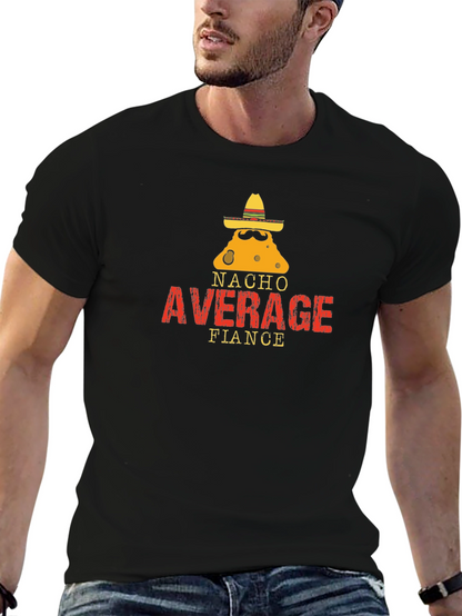 Nacho Average Fiance Graphic Tee - Black