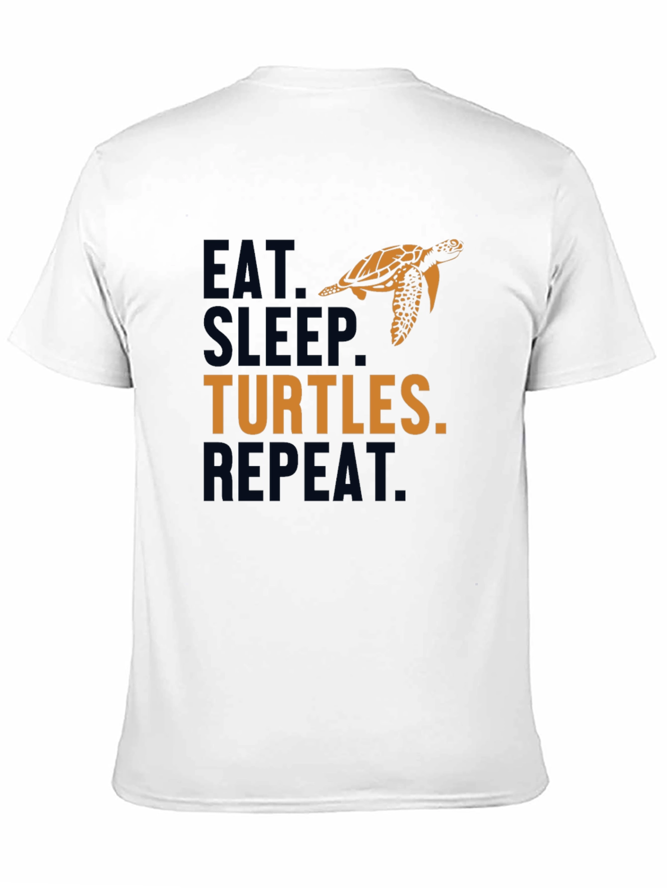 Eat Sleep Turtles Repeat Black Graphic Tee