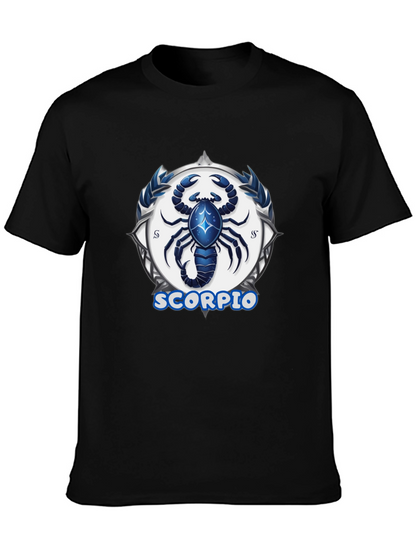 Scorpio Zodiac Graphic Tee - Black