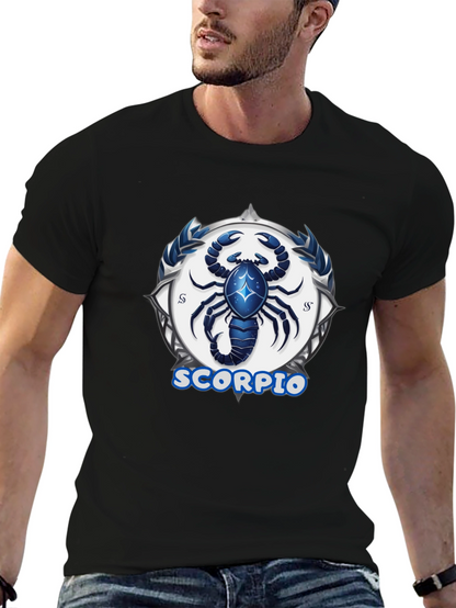 Scorpio Zodiac Graphic Tee - Black