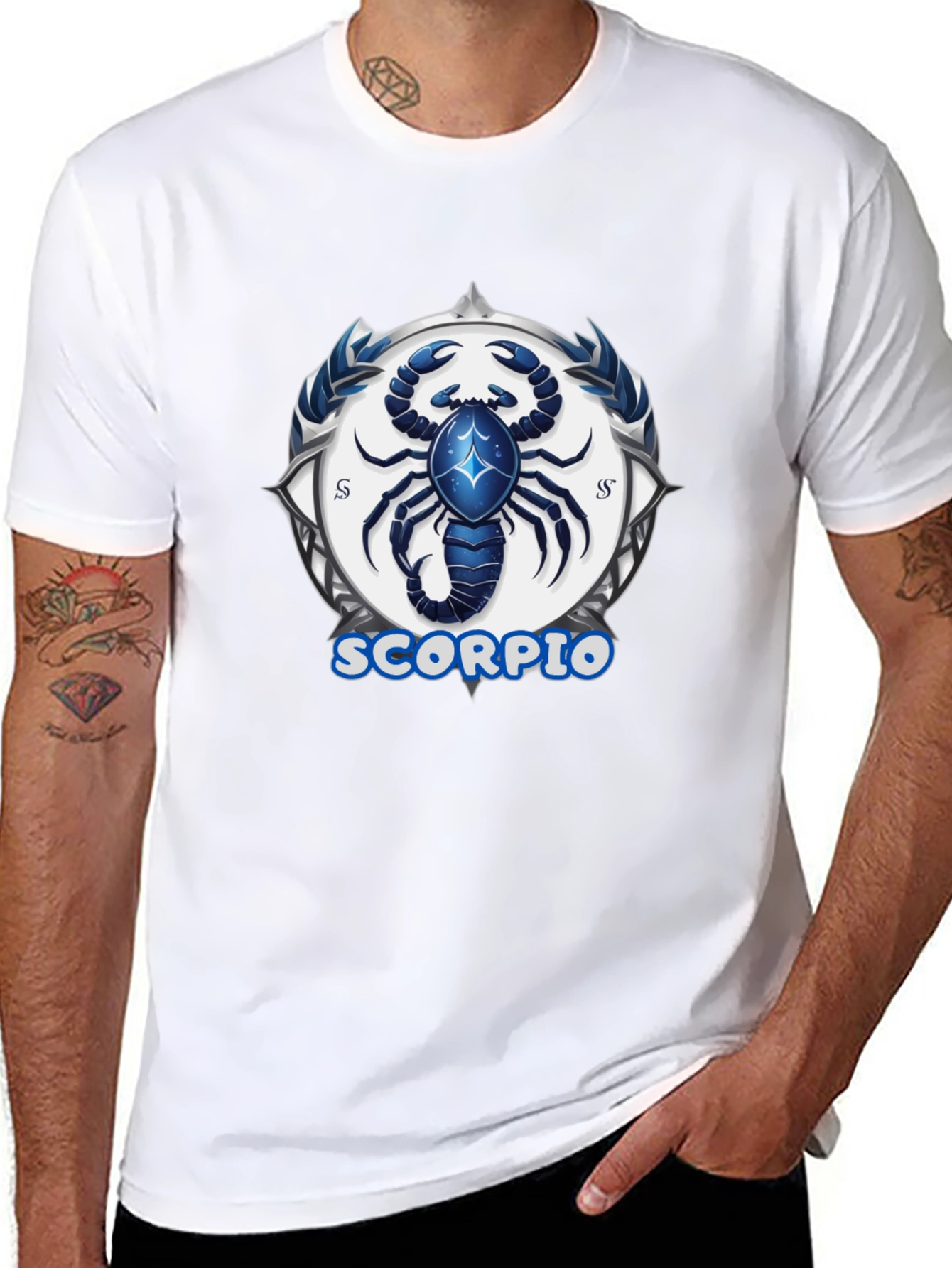 Scorpio Zodiac Graphic Tee - Black