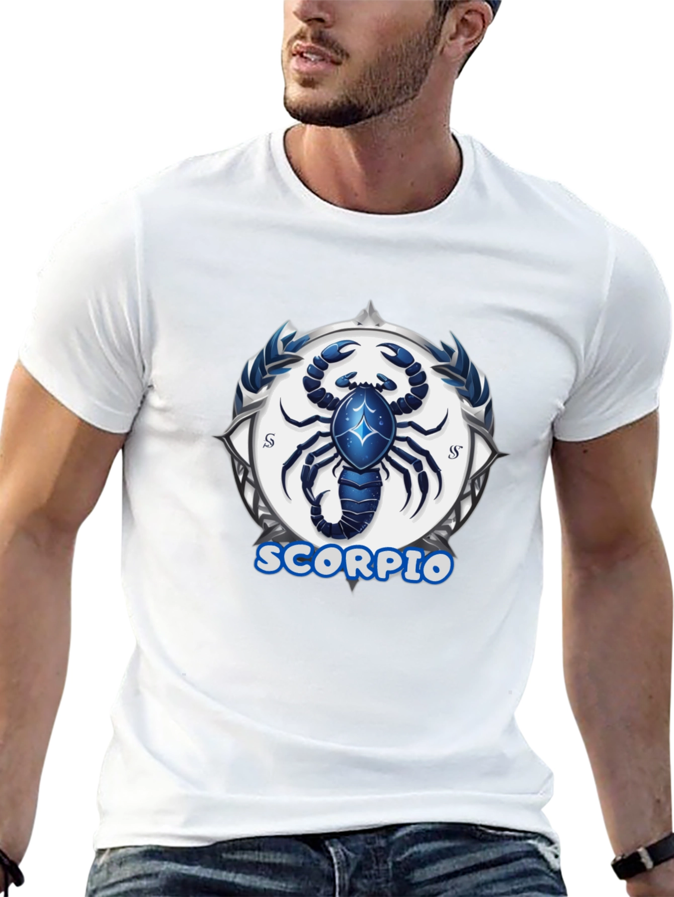 Scorpio Zodiac Graphic Tee - Black