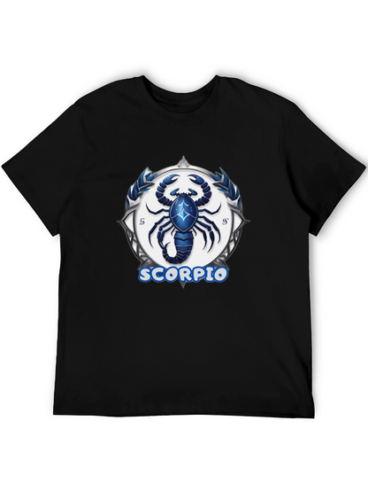 Scorpio Zodiac Graphic Tee - Black