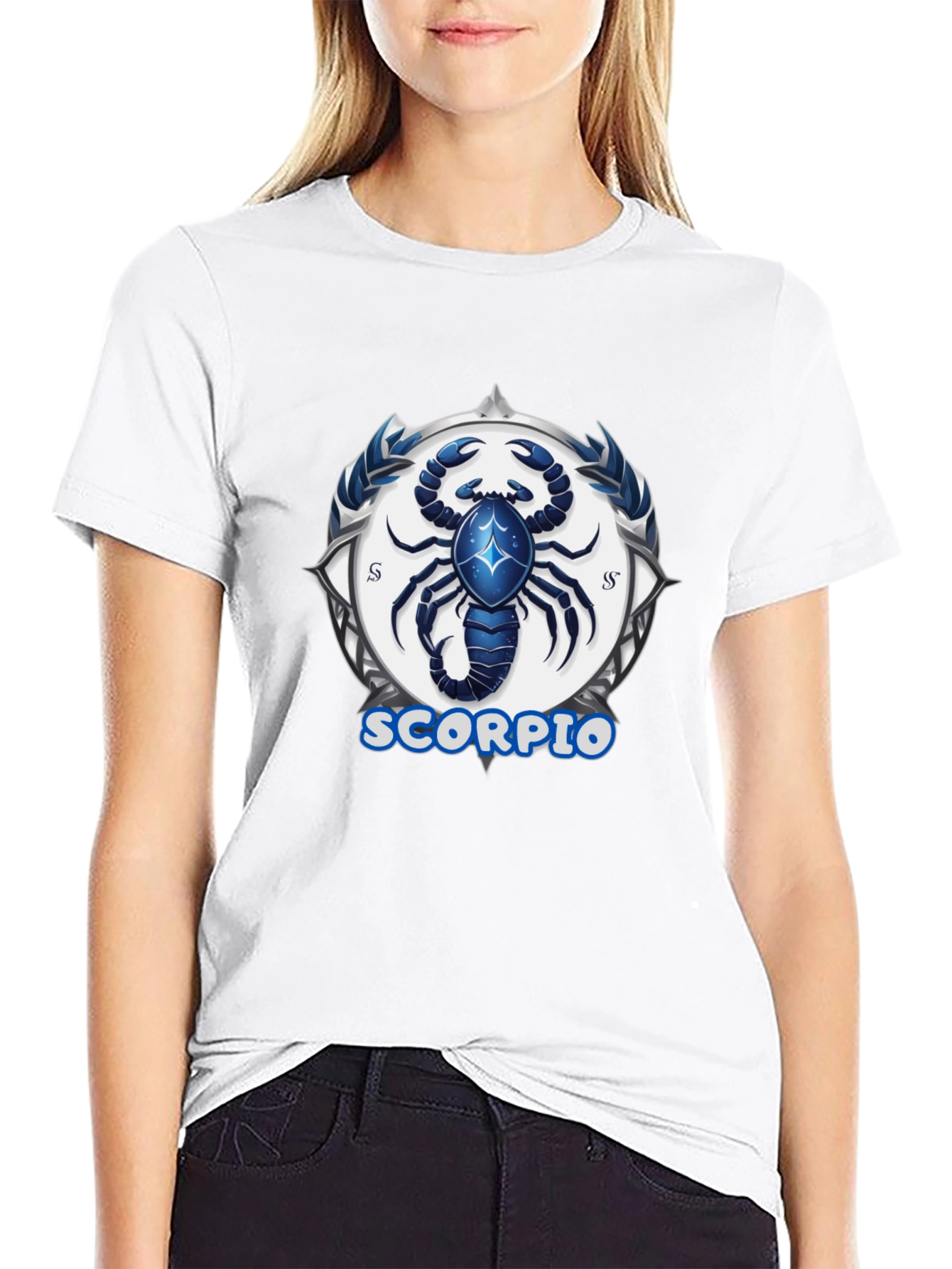 Scorpio Zodiac Graphic Tee - Black