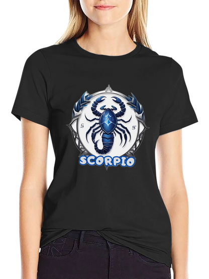 Scorpio Zodiac Graphic Tee - Black