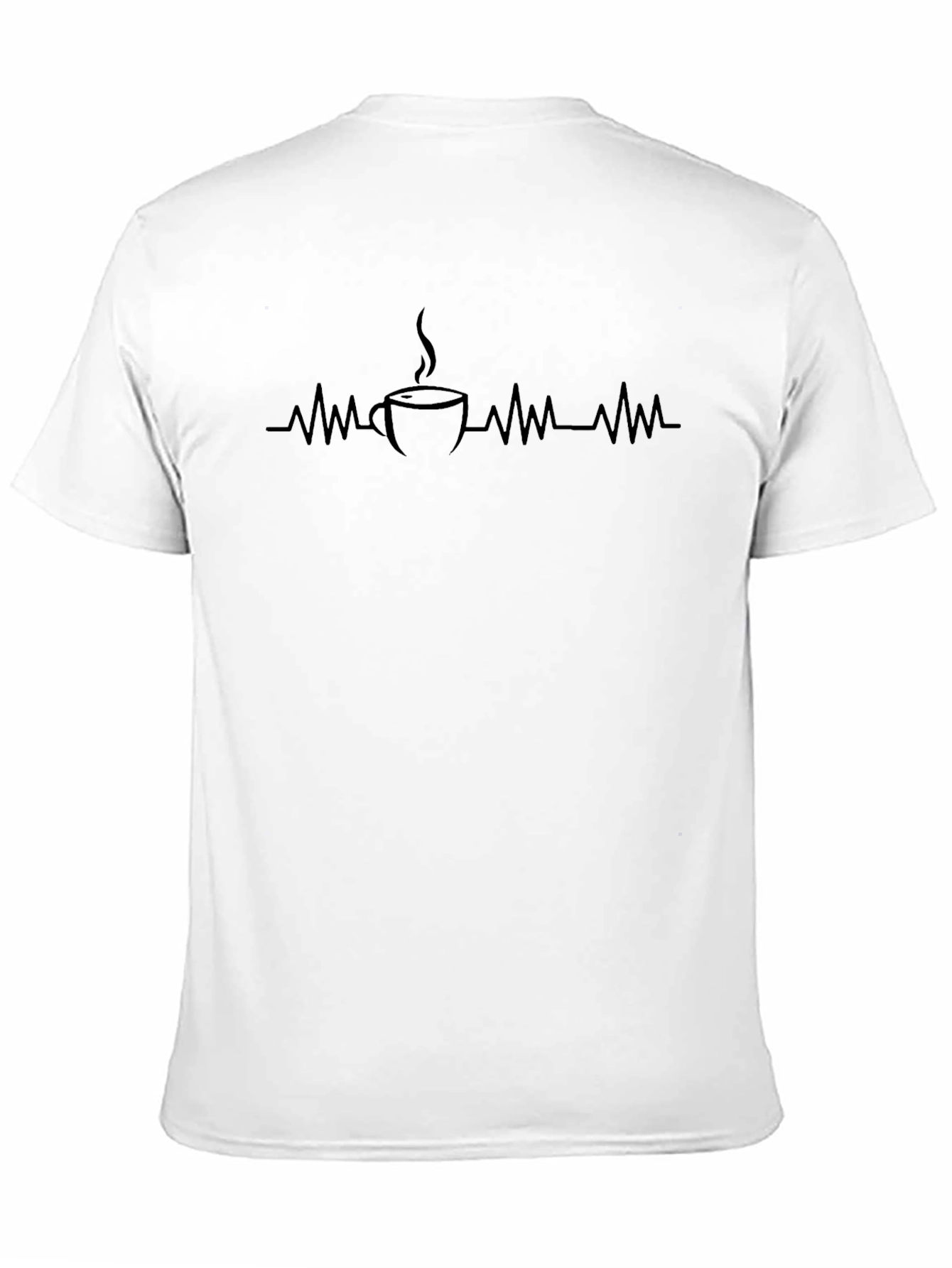 Coffee Heartbeat T-Shirt - Caffeine Lover Tee