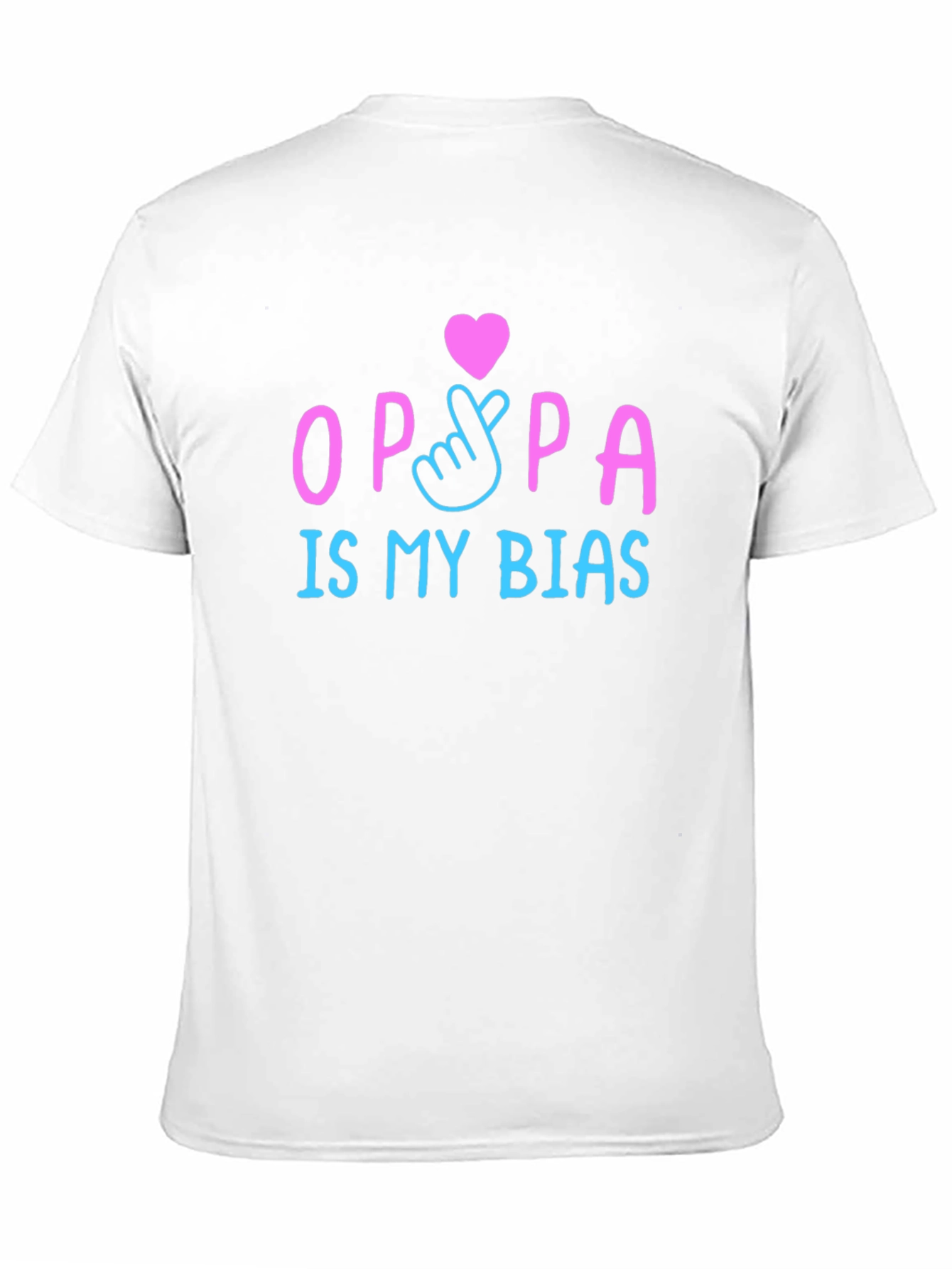 Oppa Is My Bias K-Pop T-Shirt Black Crew Neck
