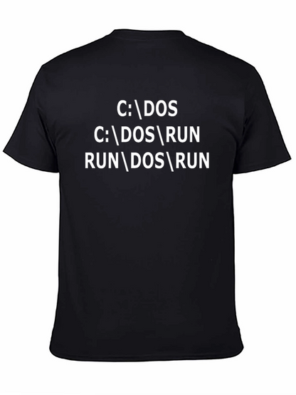 DOS Command T-Shirt - Run DOS Retro Gamer Shirt