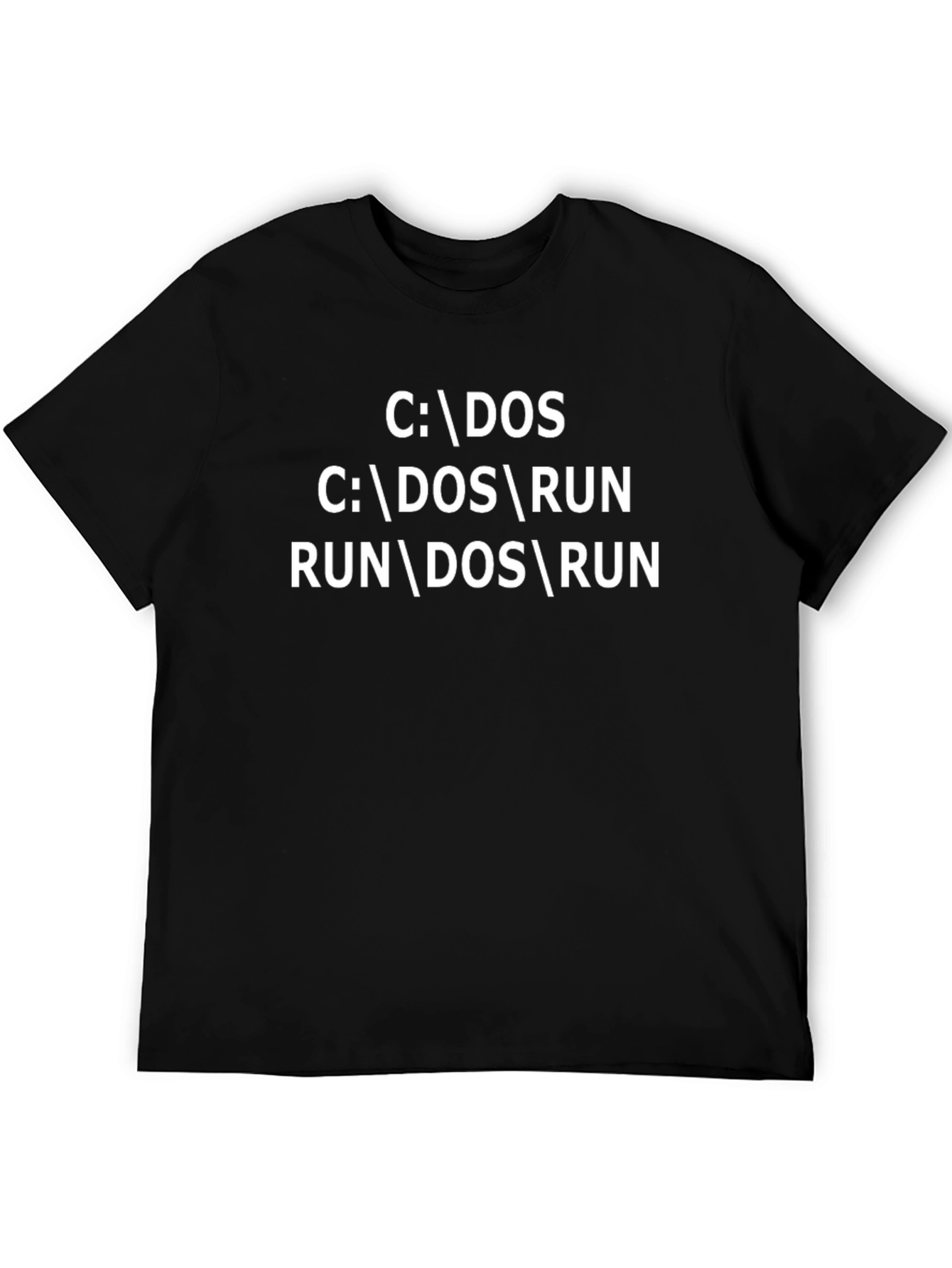 DOS Command T-Shirt - Run DOS Retro Gamer Shirt