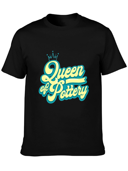 Queen of Pottery Black Graphic T-Shirt