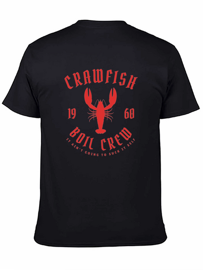 Crawfish Boil Crew Graphic T-Shirt - Black