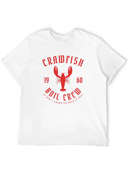 Crawfish Boil Crew Graphic T-Shirt - Black