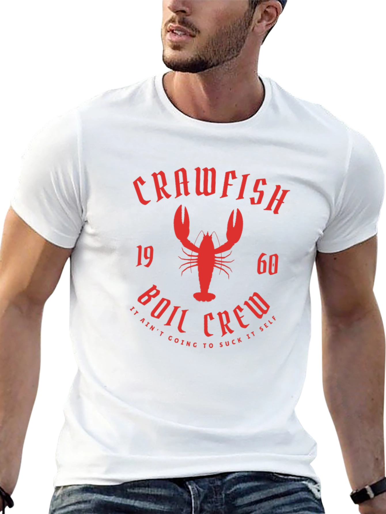 Crawfish Boil Crew Graphic T-Shirt - Black