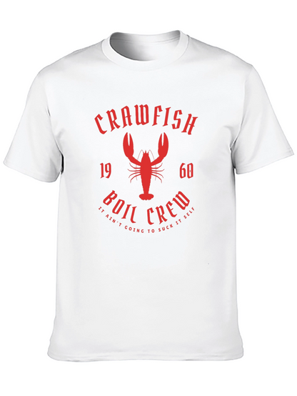 Crawfish Boil Crew Graphic T-Shirt - Black