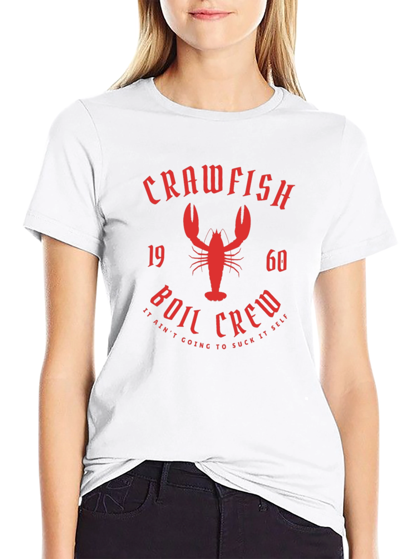 Crawfish Boil Crew Graphic T-Shirt - Black