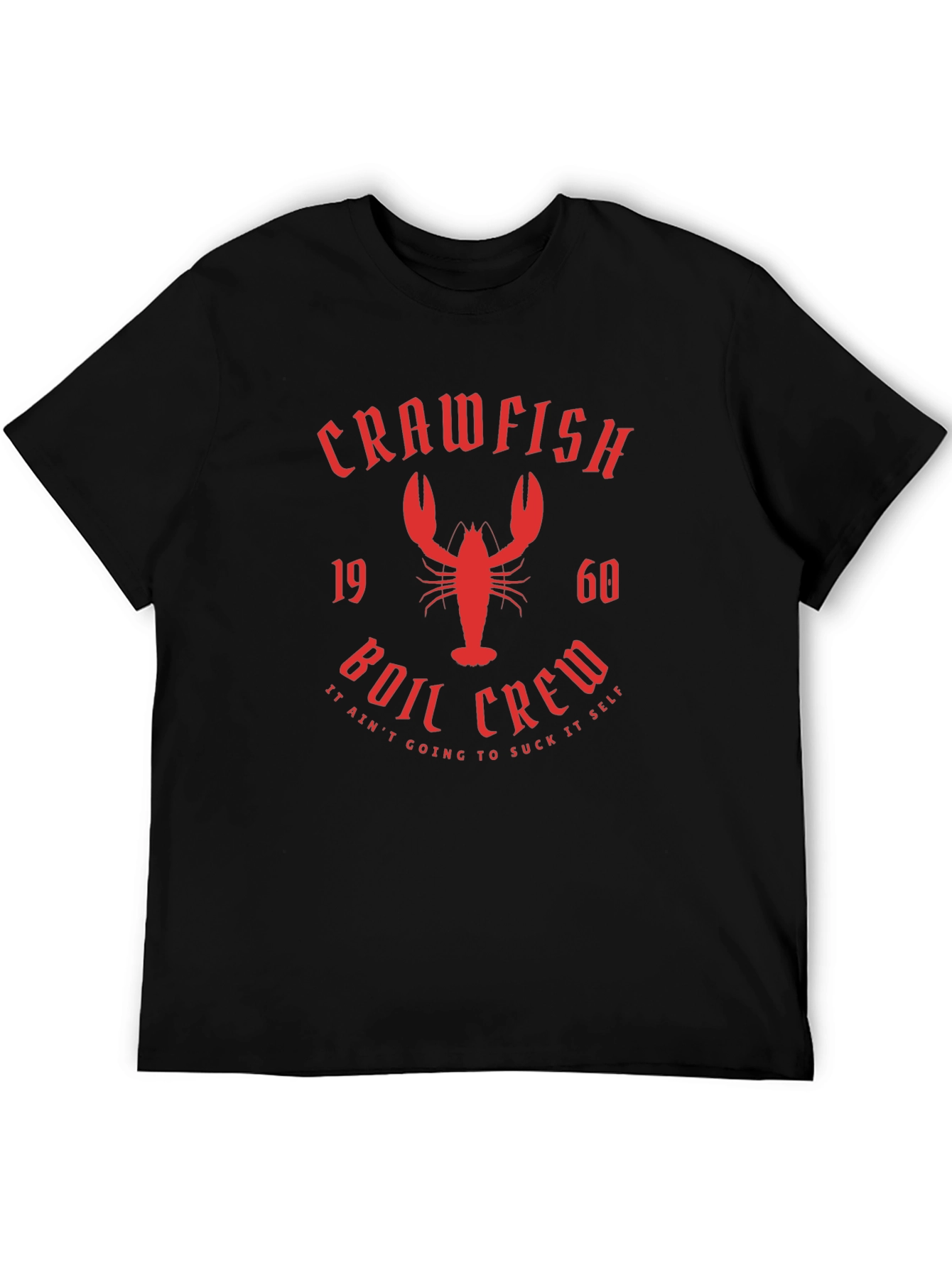 Crawfish Boil Crew Graphic T-Shirt - Black