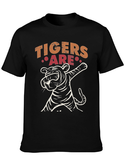 Dabbing Tiger Graphic Tee - Cool Novelty Design