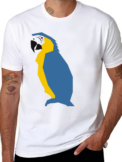 Abstract Penguin Graphic Tee - Black