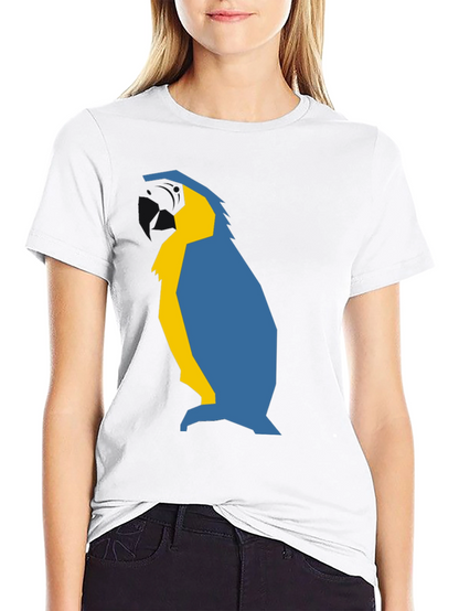 Abstract Penguin Graphic Tee - Black